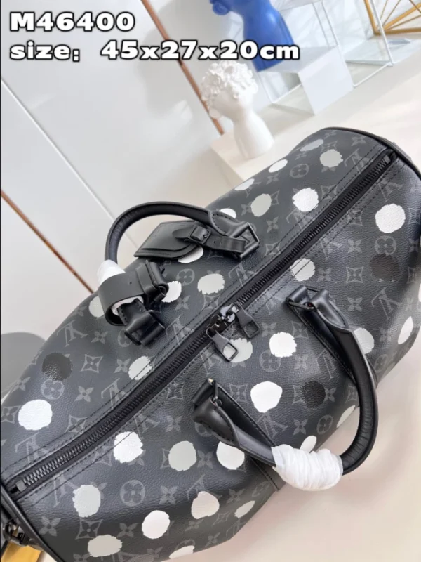 LV X YK BANDOULIÈRE KEEPALL 45 MONOGRAM ECLIPSE CANVAS – WLM548 - Image 5