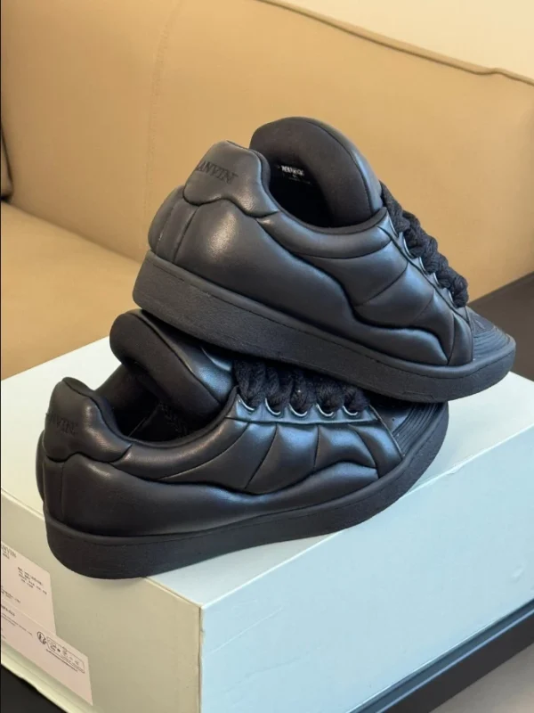 Lanvin CURB XL Leather Sneakers – LV005 - Image 4