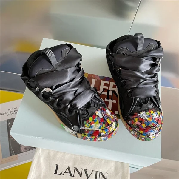 Lanvin Leather Curb Sneakers – LV038 - Image 2