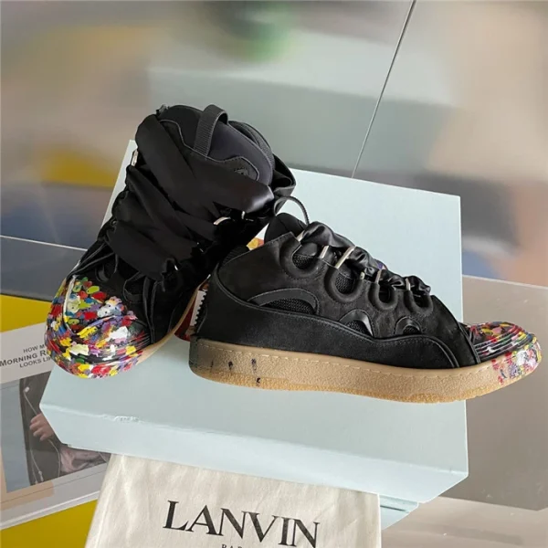 Lanvin Leather Curb Sneakers – LV038 - Image 8