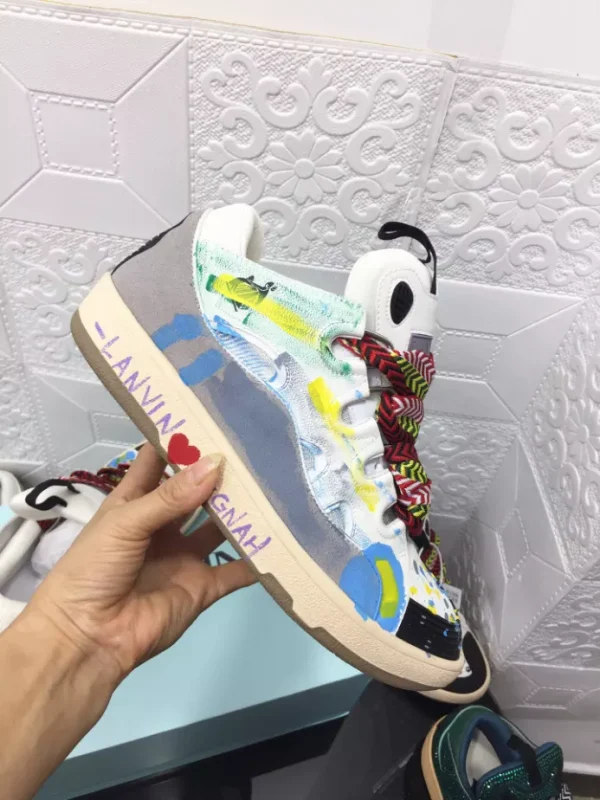 Lanvin Leather Curb Sneakers – LV049 - Image 6