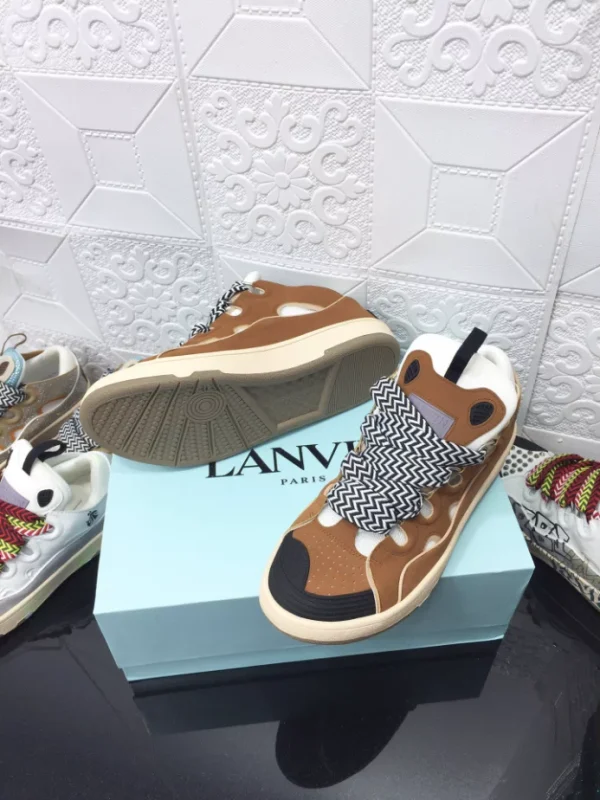 Lanvin Leather Curb Sneakers – LV050 - Image 9