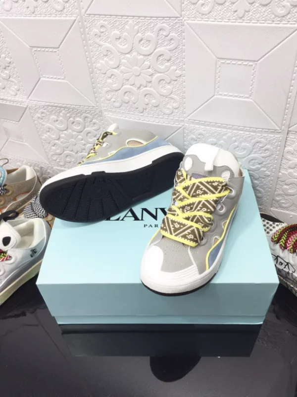 Lanvin Leather Curb Sneakers – LV054 - Image 7