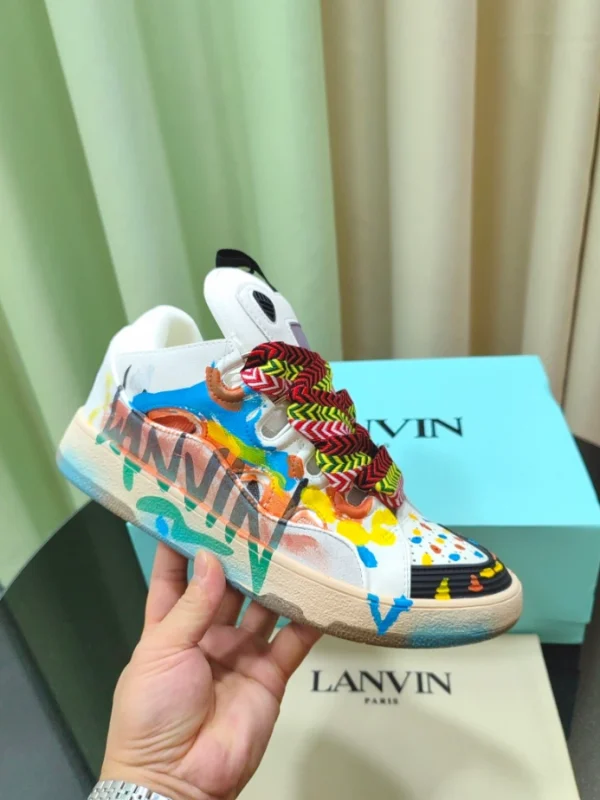 Lanvin Leather Curb Sneakers – LV064 - Image 7