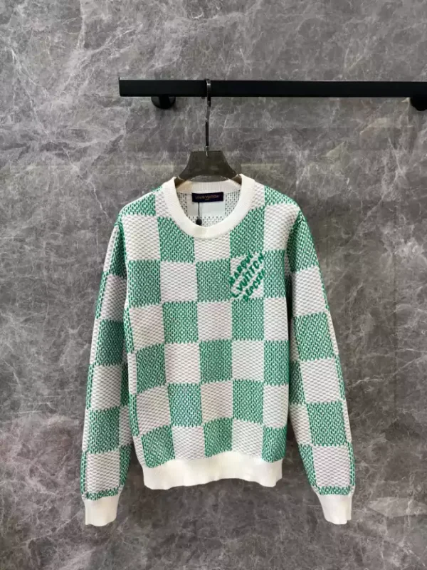 Louis Vuitton Damier Jacquard Cotton Pullover – SLV049 - Image 2