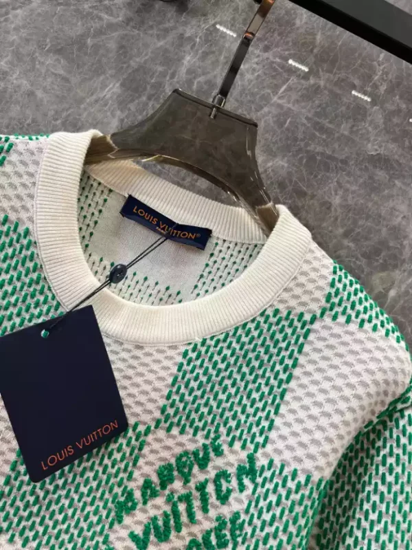 Louis Vuitton Damier Jacquard Cotton Pullover – SLV049 - Image 7