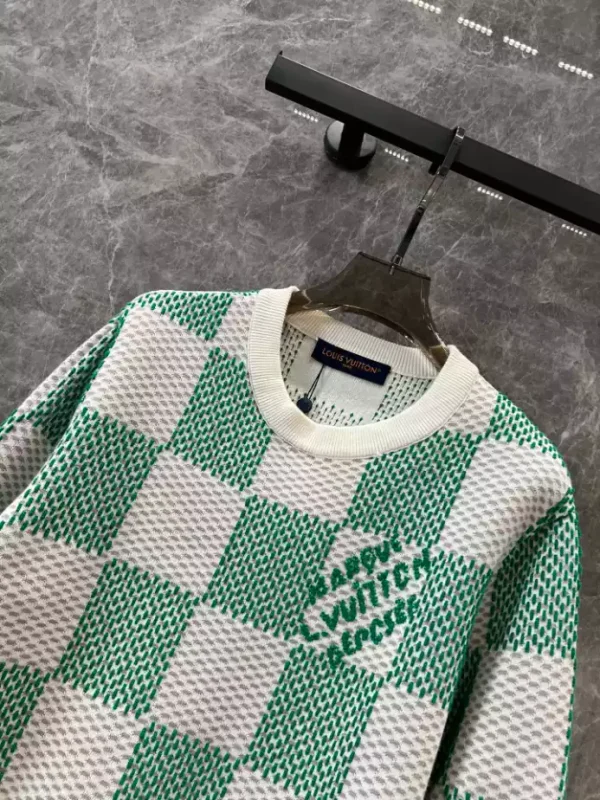 Louis Vuitton Damier Jacquard Cotton Pullover – SLV049 - Image 8