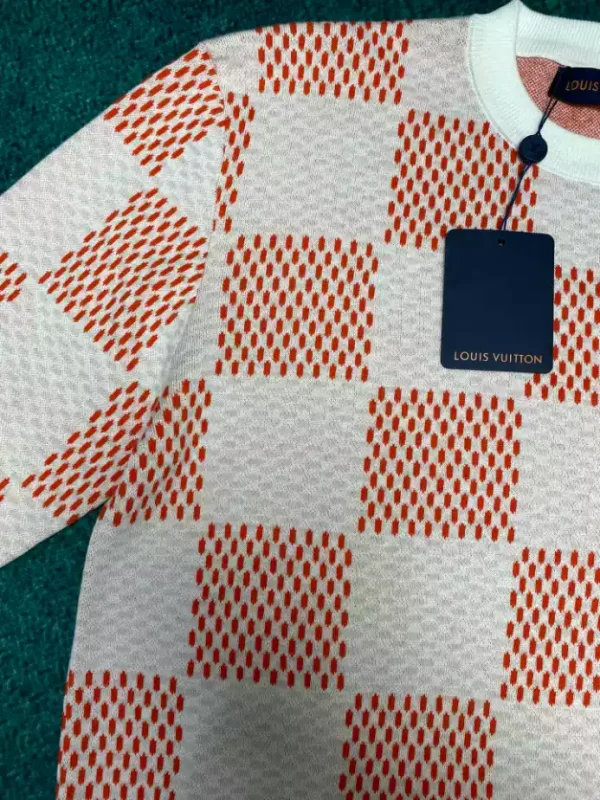 Louis Vuitton Damier Jacquard Cotton Pullover – SLV050 - Image 6
