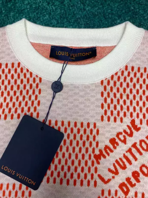 Louis Vuitton Damier Jacquard Cotton Pullover – SLV050 - Image 10
