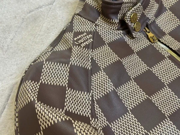 Louis Vuitton Damier Leather Harrington Jacket – LC017 - Image 3