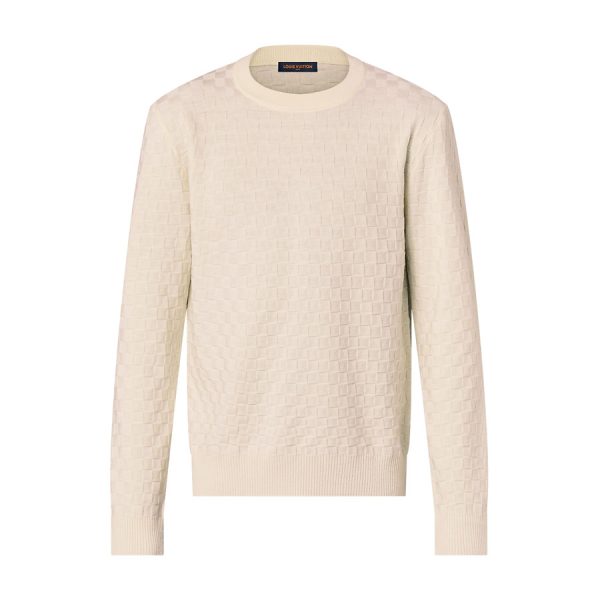 Louis Vuitton Damier Wool Long-Sleeved Crewneck – SLV015