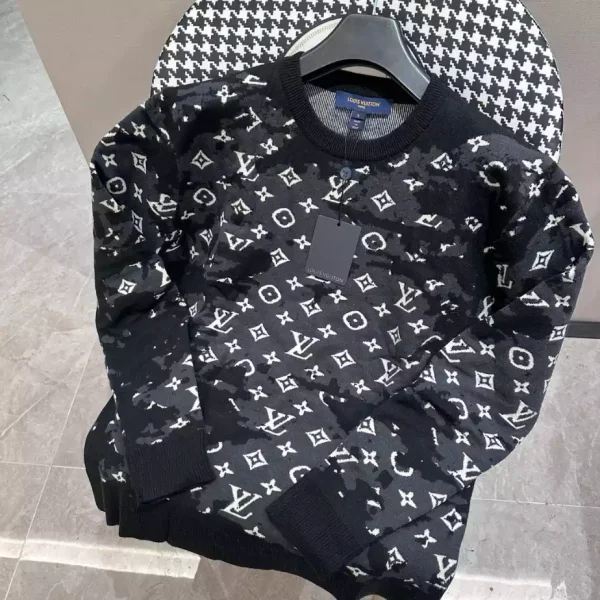 Louis Vuitton Distressed Monogram Sweater – SLV059 - Image 2