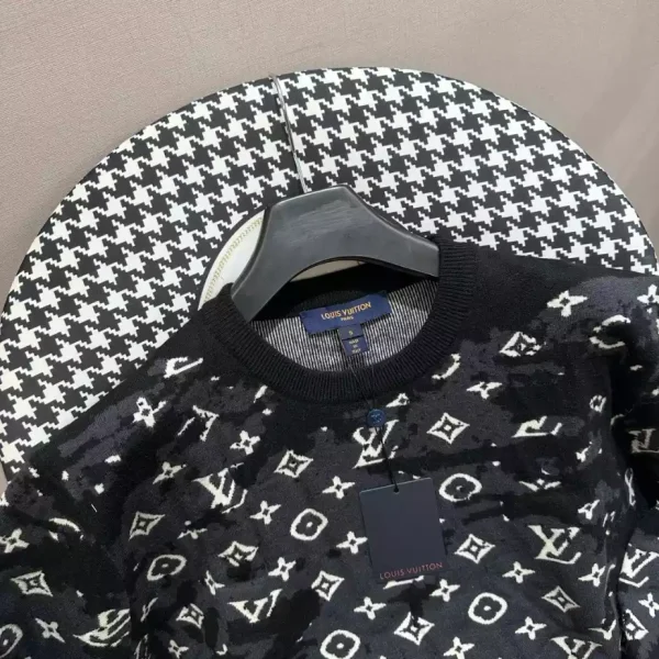 Louis Vuitton Distressed Monogram Sweater – SLV059 - Image 5