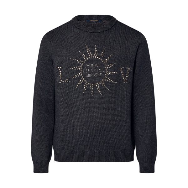 Louis Vuitton Embellished Long-Sleeved Merino Wool Crewneck – SLV031