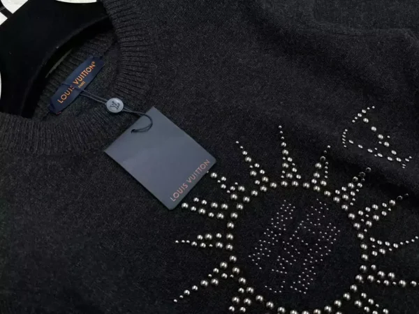 Louis Vuitton Embellished Long-Sleeved Merino Wool Crewneck – SLV031 - Image 5