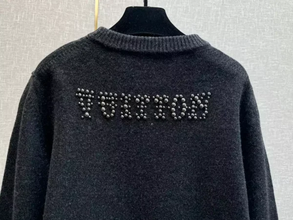 Louis Vuitton Embellished Long-Sleeved Merino Wool Crewneck – SLV031 - Image 6