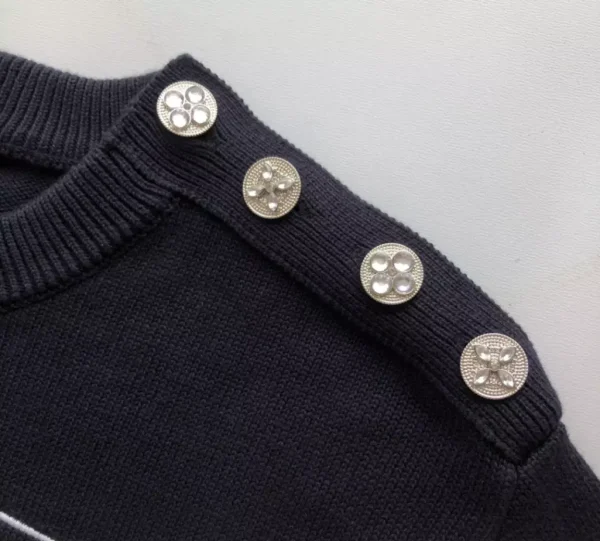 Louis Vuitton Embroidered Cotton-Blend Crewneck – SLV053 - Image 9
