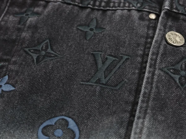Louis Vuitton Embroidered Denim Blouson Jacket – LC008 - Image 3