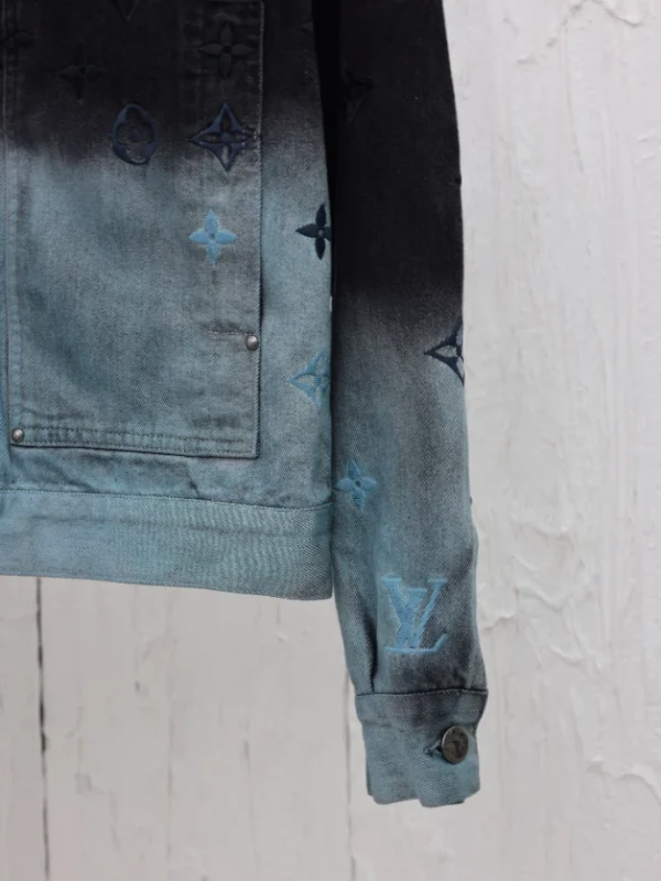 Louis Vuitton Embroidered Denim Blouson Jacket – LC008 - Image 6