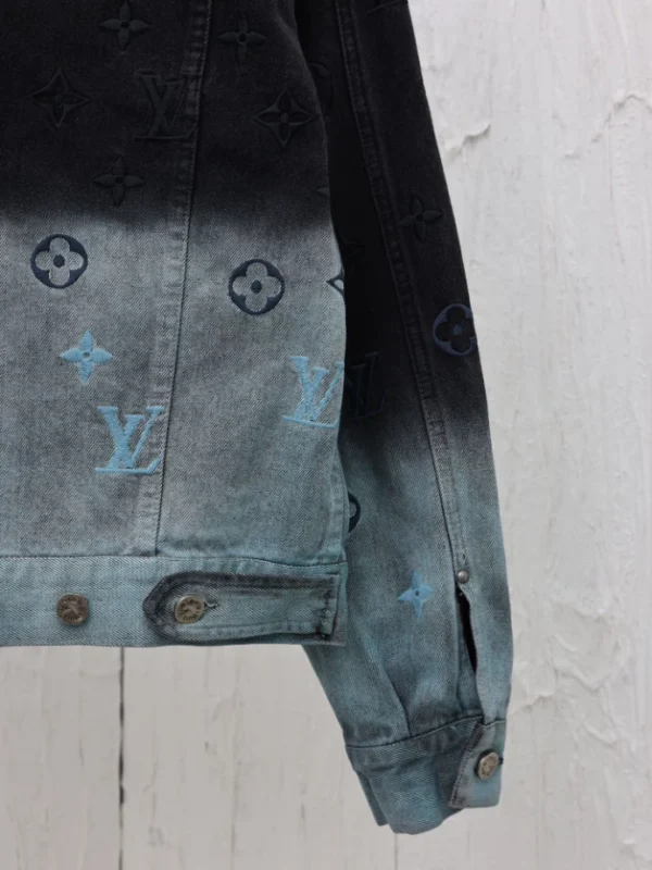 Louis Vuitton Embroidered Denim Blouson Jacket – LC008 - Image 8