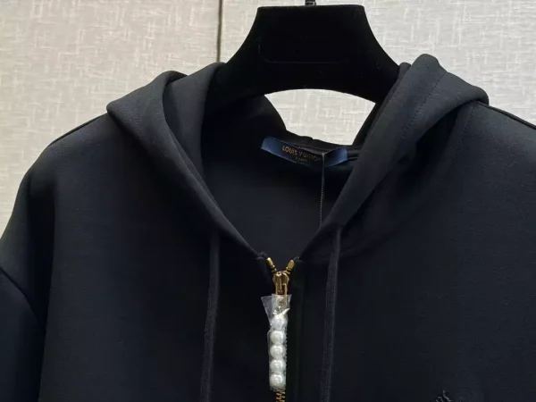 Louis Vuitton Embroidered Jersey Zip Through Hoodie – SLV055 - Image 5