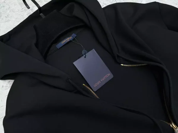 Louis Vuitton Embroidered Jersey Zip Through Hoodie – SLV055 - Image 6