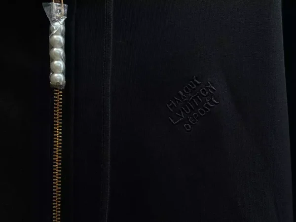 Louis Vuitton Embroidered Jersey Zip Through Hoodie – SLV055 - Image 10