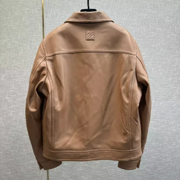 Louis Vuitton Embroidered Leather Blouson Jacket – LC021 - Image 5