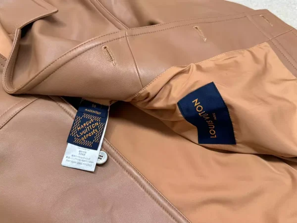 Louis Vuitton Embroidered Leather Blouson Jacket – LC021 - Image 7