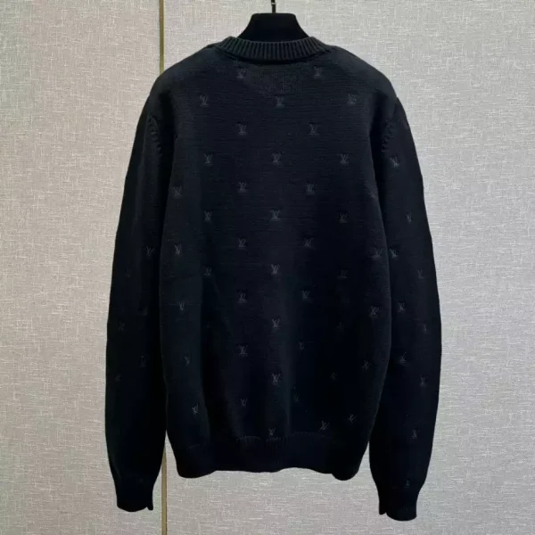 Louis Vuitton Embroidered Signature Merino Crewneck – SLV030 - Image 3