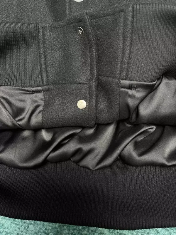 Louis Vuitton Signature Varsity Blouson Black and White – LC004 - Image 3