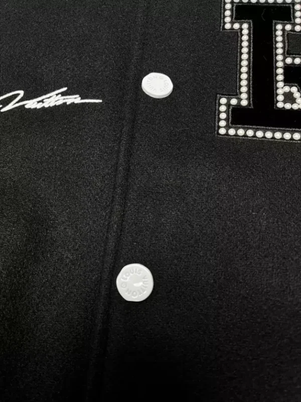 Louis Vuitton Signature Varsity Blouson Black and White – LC004 - Image 6
