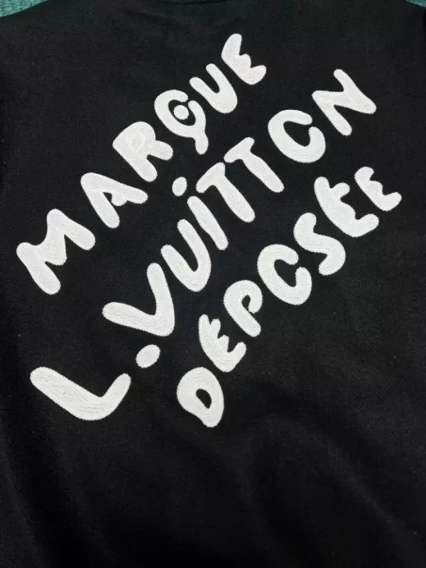 Louis Vuitton Signature Varsity Blouson Black and White – LC004 - Image 7