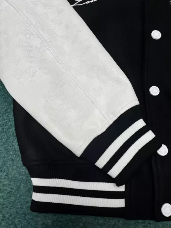 Louis Vuitton Signature Varsity Blouson Black and White – LC004 - Image 9