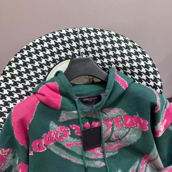 Louis Vuitton Long Sleeves Cotton Logo Hoodie – SLV057 - Image 3