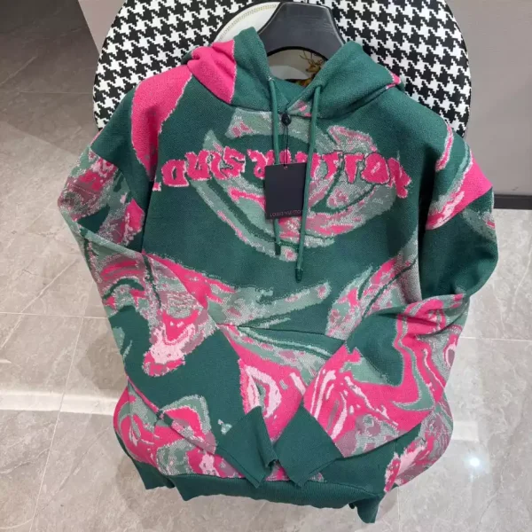 Louis Vuitton Long Sleeves Cotton Logo Hoodie – SLV057 - Image 2