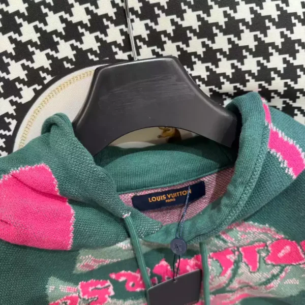 Louis Vuitton Long Sleeves Cotton Logo Hoodie – SLV057 - Image 7