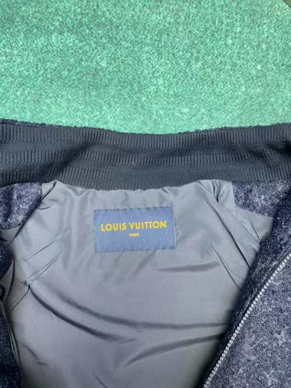 Louis Vuitton Monogram Wool Bouclette Zipped Blouson Jacket – LC016 - Image 3