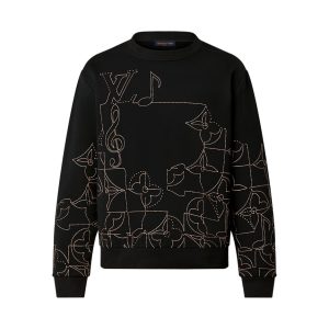 Louis Vuitton Music Line Embroidered Crewneck – SLV051