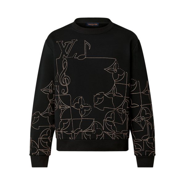 Louis Vuitton Music Line Embroidered Crewneck – SLV051