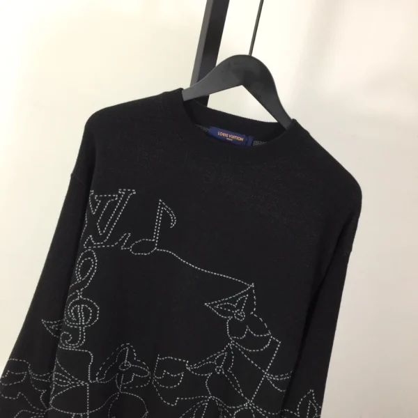 Louis Vuitton Music Line Embroidered Crewneck – SLV051 - Image 3