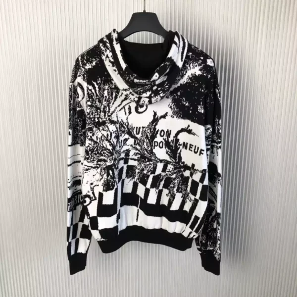 Louis Vuitton  Parisian Collage Jacquard Hoodie  – SLV042 - Image 4