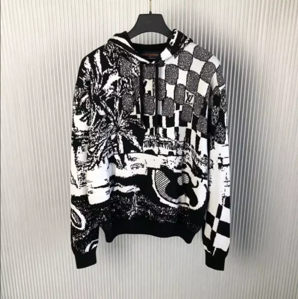Louis Vuitton  Parisian Collage Jacquard Hoodie  – SLV042 - Image 2