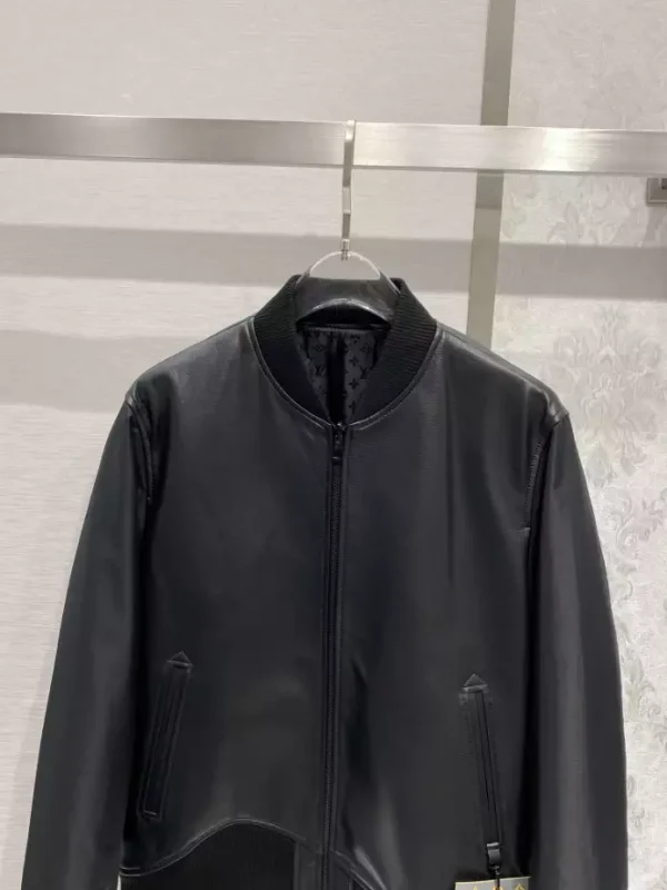 Louis Vuitton Reversible Leather Nylon Blouson Jacket – LC014 - Image 5