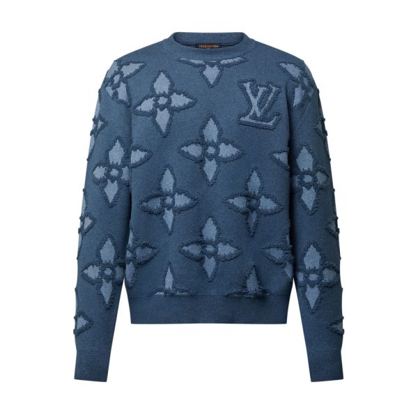 Louis Vuitton Textured Cotton Crewneck – SLV054