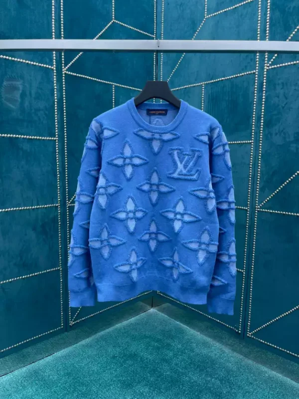 Louis Vuitton Textured Cotton Crewneck – SLV054 - Image 2