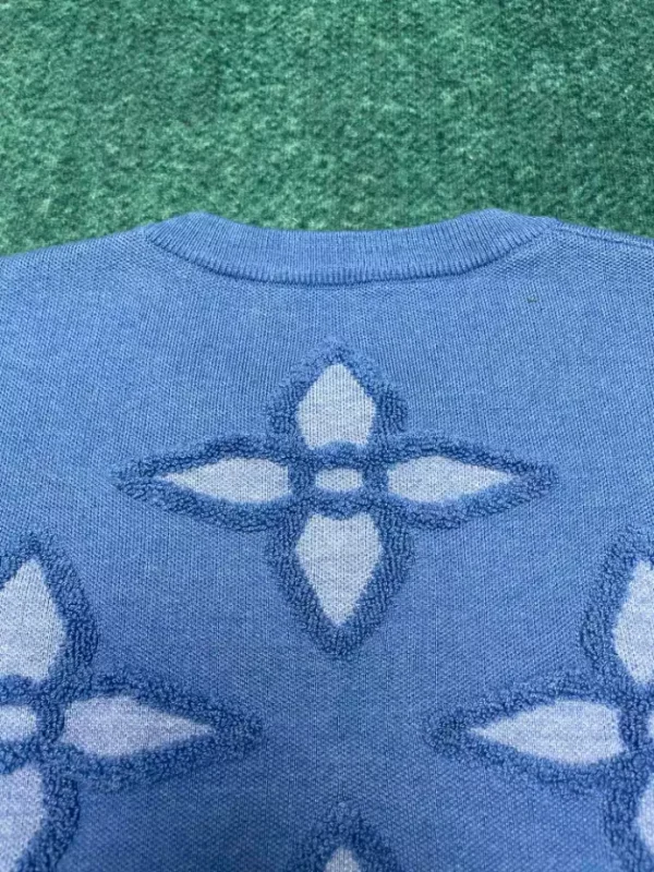 Louis Vuitton Textured Cotton Crewneck – SLV054 - Image 10