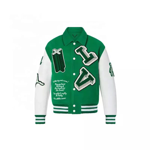 Louis Vuitton Varsity Leather Jacket – JL01