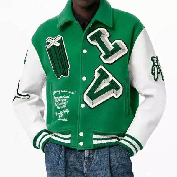 Louis Vuitton Varsity Leather Jacket – JL01 - Image 2