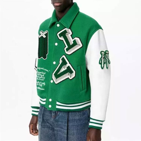 Louis Vuitton Varsity Leather Jacket – JL01 - Image 4